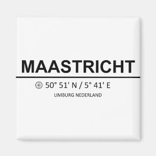 Íman Maastricht Coordenado - Coordenadas de Maastricht