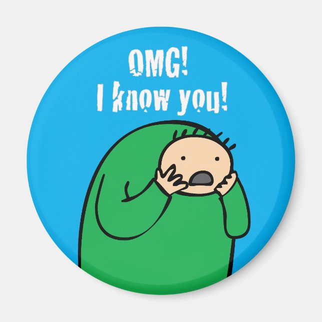 Íman Mac OMG! Magnet (Azul) (Frente)