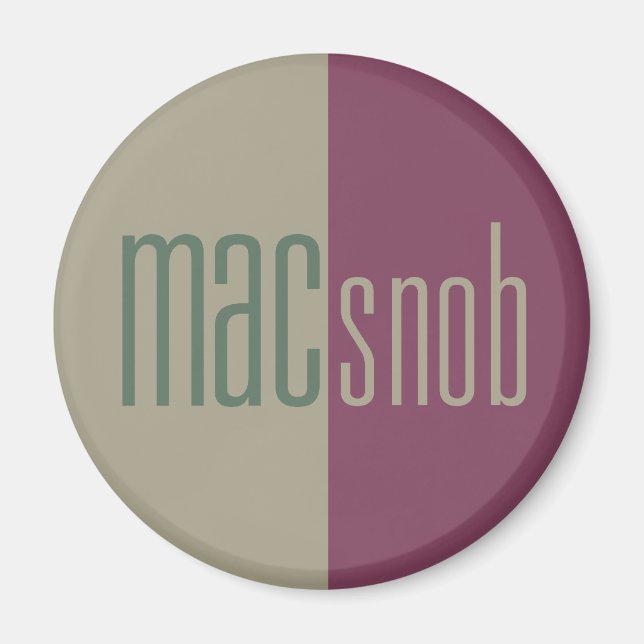 Íman Mac Snob Magnet (Frente)