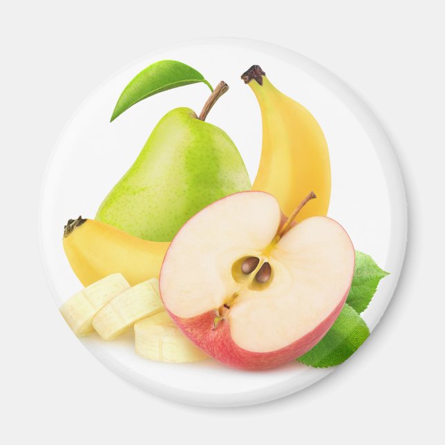 Íman Maçã, banana e pera (Frente)