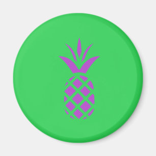 Íman Maçã de pinheiro roxo em verde.