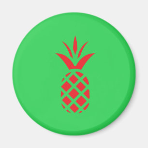 Íman Maçã de pinheiro vermelho em verde