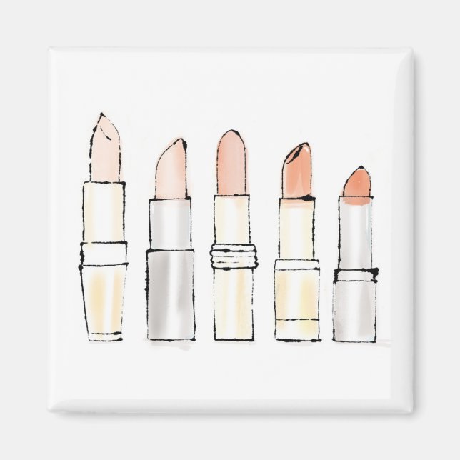 Íman Maçã Selvagem | Desenho Colorido de Lipstick Moder (Frente)