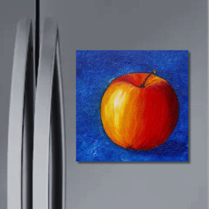 Íman Maçã Vermelha - Magneta de pintura "Ainda Vida"