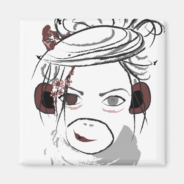 Íman macaco. (Frente)