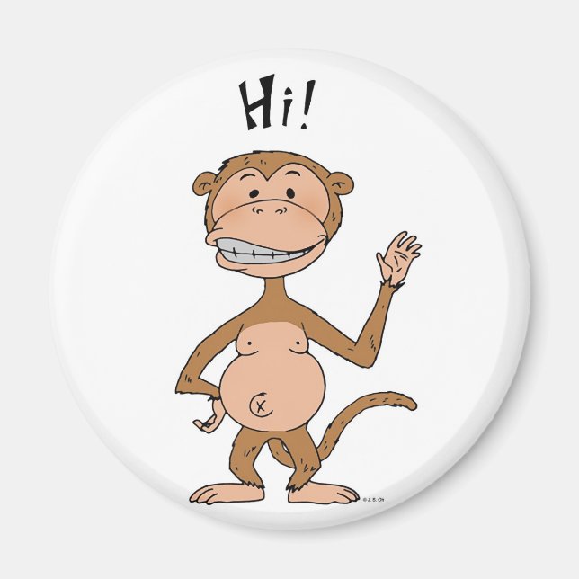 Íman macaco (Frente)