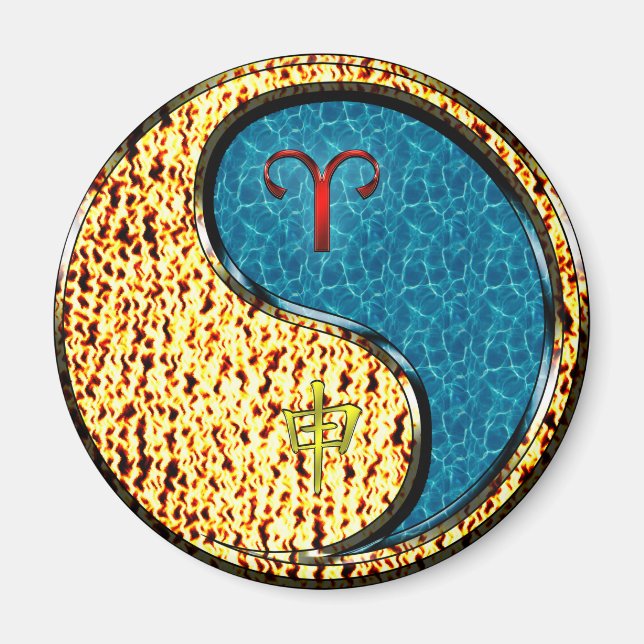 Íman Macaco Aries & Water (Frente)