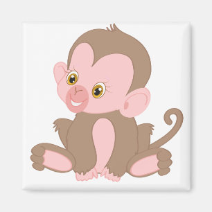 Íman Macaco Bebê Sorrindo