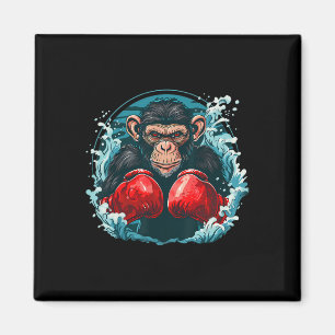 Íman Macaco-Boxer Com Luvas-Boxim Engraçadas