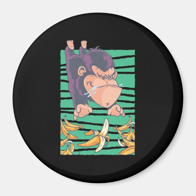 Íman Macaco Cinto Com Bananas (Frente)