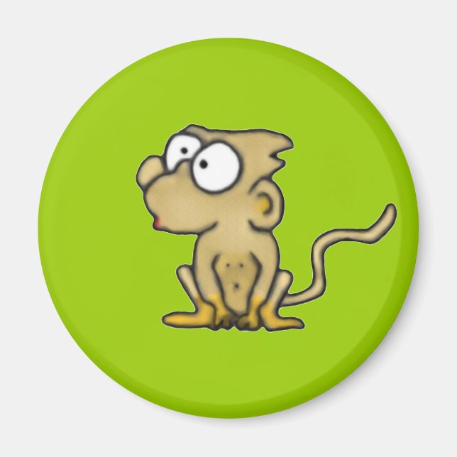Íman Macaco de Cartoon (Frente)