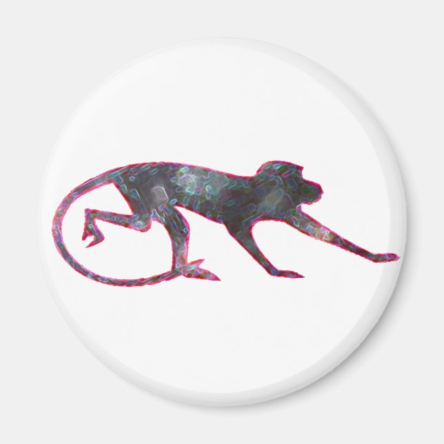 Íman Macaco de cor (Frente)
