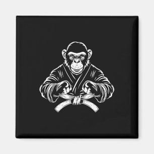 Íman Macaco de Karate Desenho Kickboxing Jiu-jitsu Mma 
