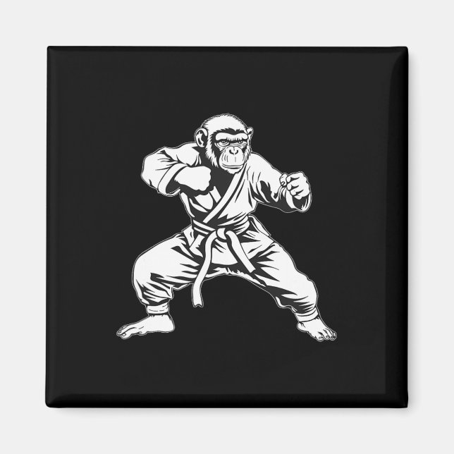 Íman Macaco de Karatê Taekwondo Kickboxing Mma Judô Mac (Frente)