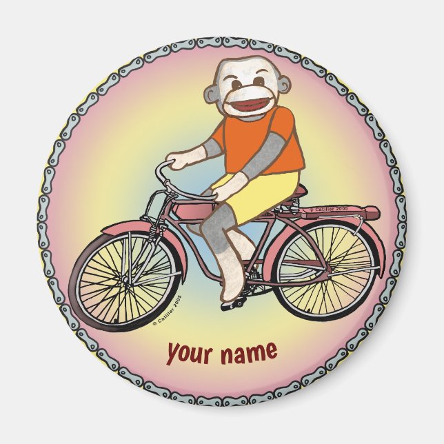 Íman Macaco de Meia de Bicicleta  (Frente)