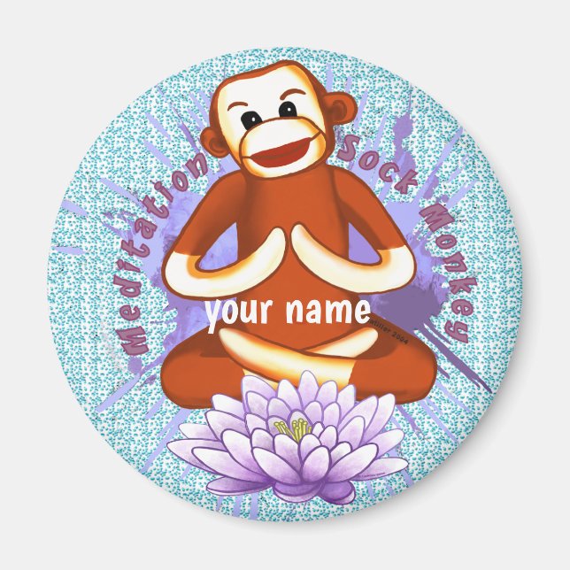 Íman Macaco de Meia Lotus  (Frente)