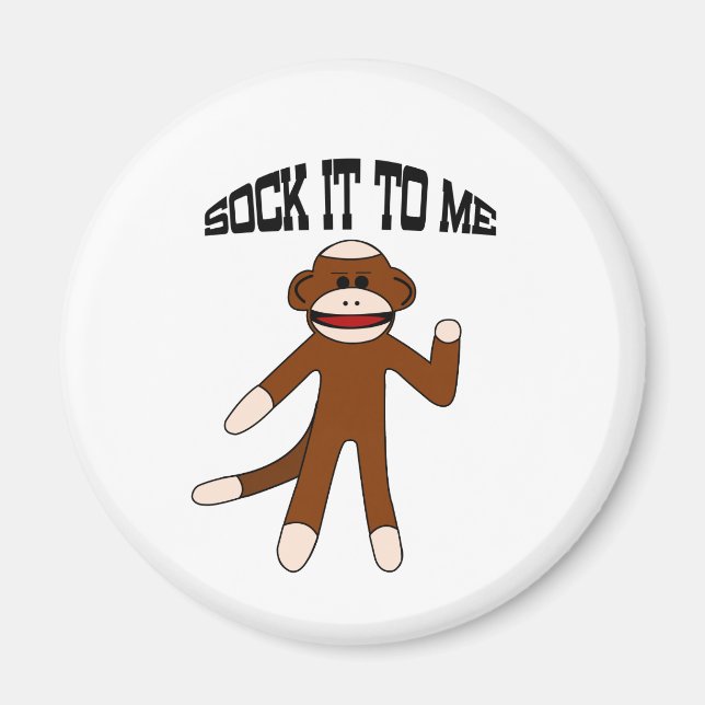 Íman Macaco de Meia Sock It To Me (Frente)