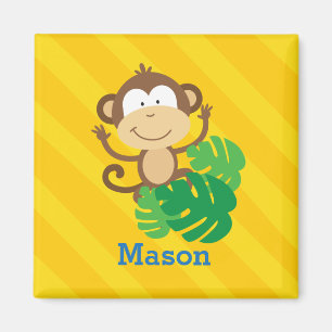 Íman Macaco engraçado no ímã personalizado selva