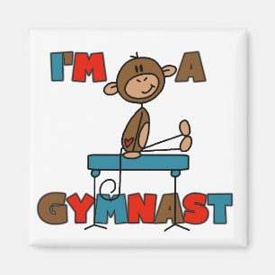 Íman Macaco eu sou t-shirt e presentes de um Gymnast
