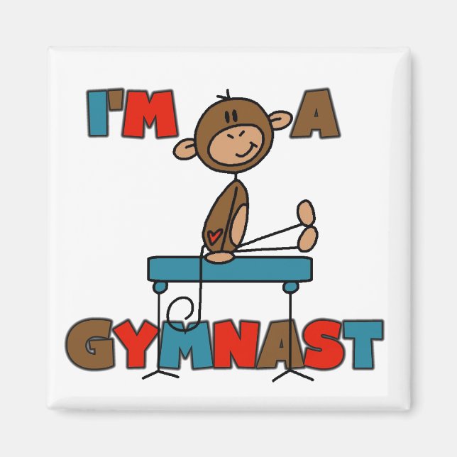 Íman Macaco Eu sou um Ginasta (Frente)