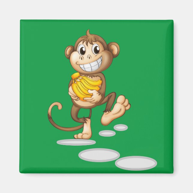 Íman macaco feliz (Frente)