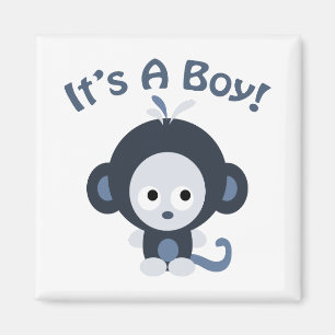 Íman Macaco Fofo - É menino!