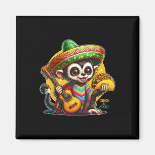 Íman Macaco Mexicano Infantil Com Sombrero E Poncho Cin