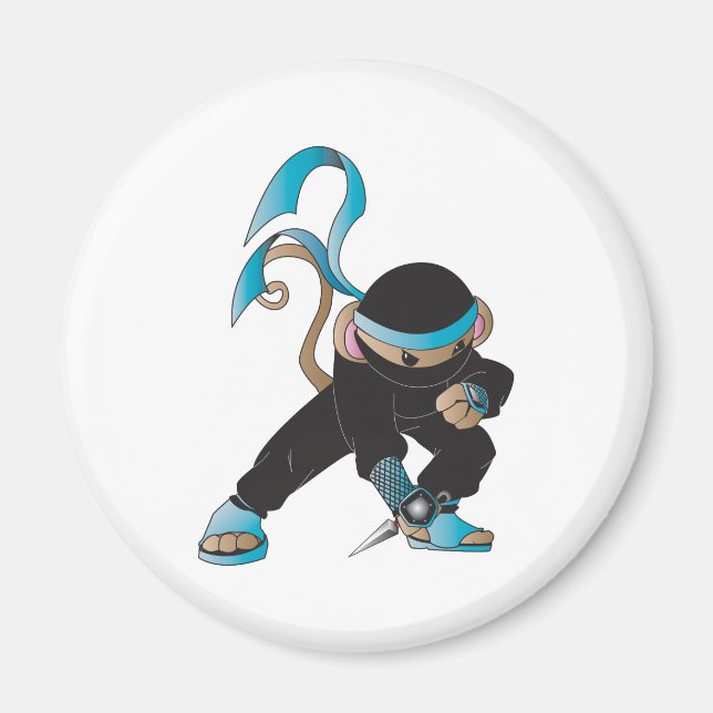 Íman macaco ninja (Frente)