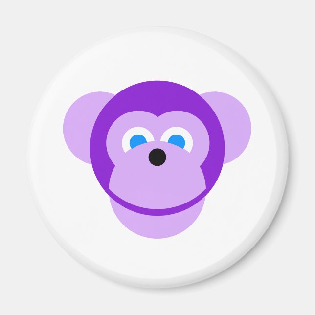 Íman macaco roxo (Frente)