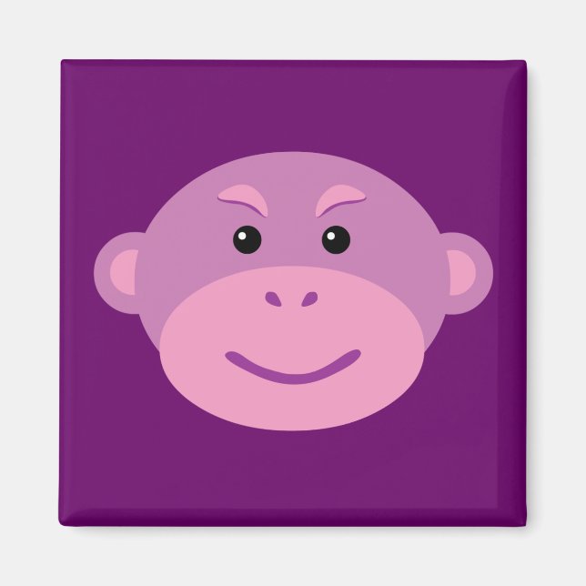 Íman Macaco Roxo (Frente)