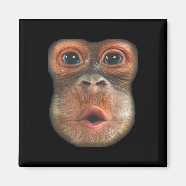 Íman Macaco soprando o rosto da barriga (Frente)