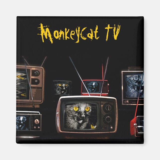 Íman MacacoCat TV Magnet (Frente)