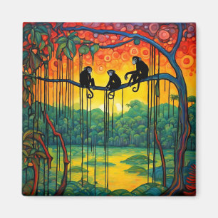 Íman Macacos-aranha no galho