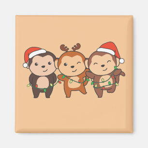Íman Macacos de Natal Mães de macacos-macacos