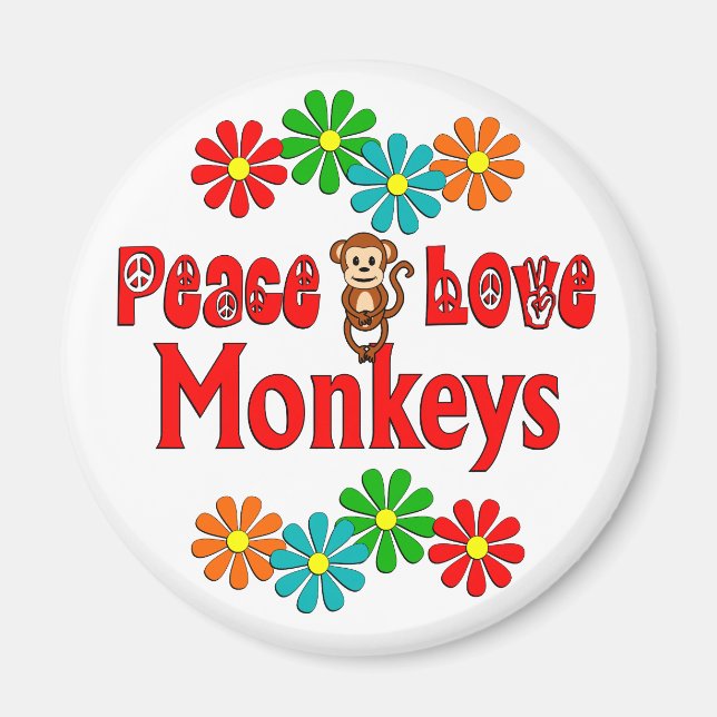 Íman Macacos do Amor pela Paz (Frente)