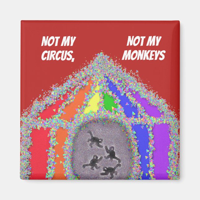 Íman Macacos engraçados (Frente)