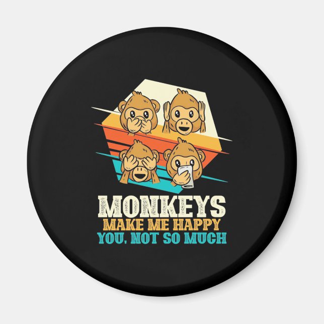 Íman Macacos Me Fazem Feliz (Frente)