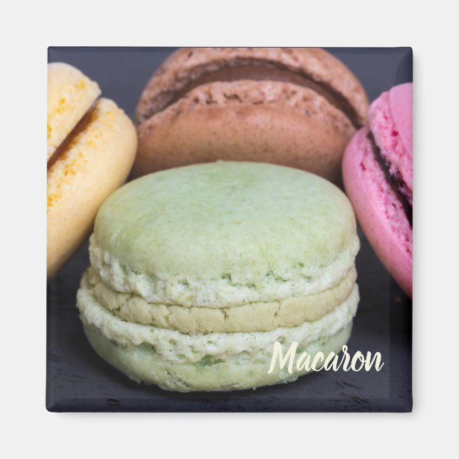 Íman Macaron Pestris para presente de dente doce (Frente)