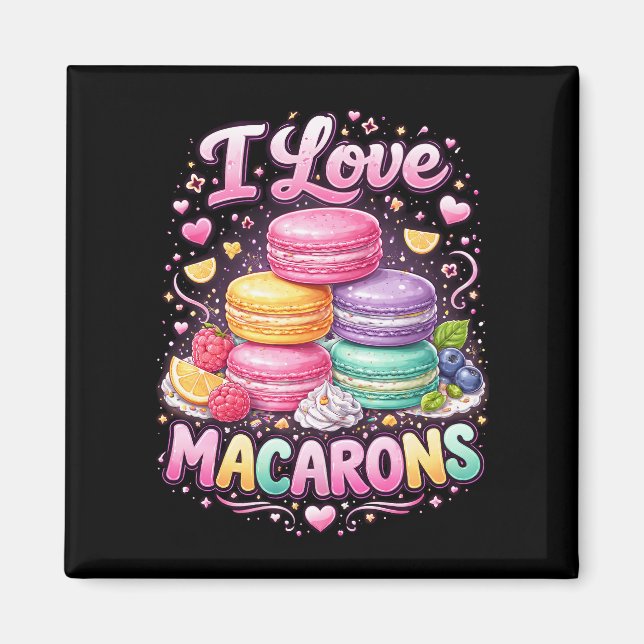 Íman Macarons de Amor Doce (Frente)