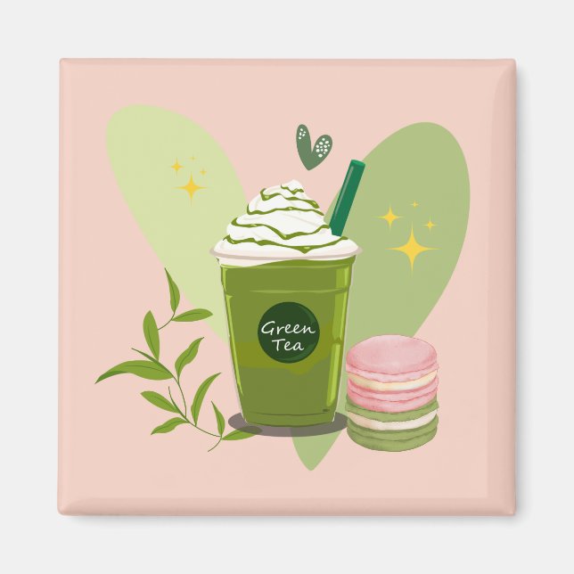 Íman Macarons de Matcha Latte (Frente)