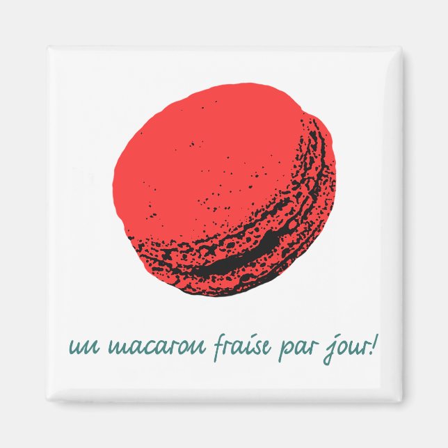 Íman macarrão de morango (Frente)