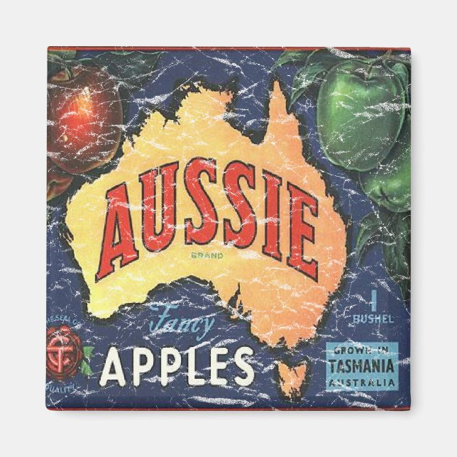 Íman Maçãs Aussie - Em apuros (Frente)