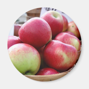 Íman Maçãs frescas no mercado de agricultores