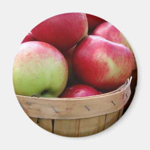 Íman Maçãs frescas no mercado de agricultores
