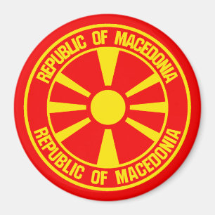Íman Macedônia Round Emblem