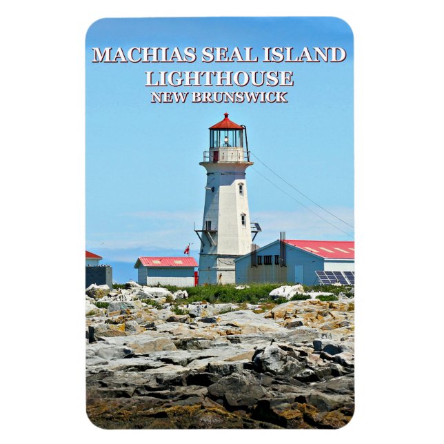 Íman Machias Seal Island Lighthouse Flexi Magnet (Vertical)