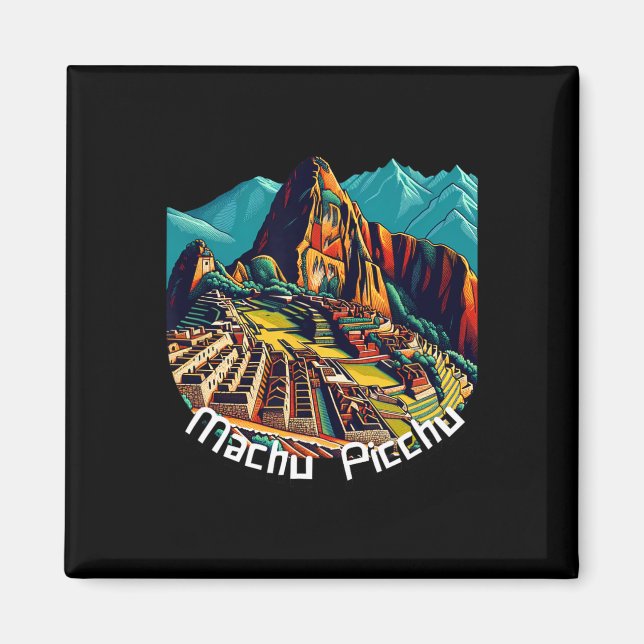 Íman Machu Picchu Cusco Peru Trilha Inca Machu Picchu  (Frente)