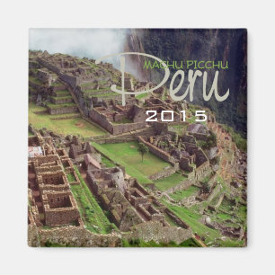 Íman MACHU PICCHU Peru Souvenir Magnet Change Year