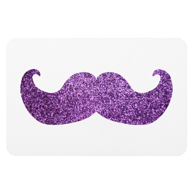 Íman Maciço roxo (Faux Glitter Graphic) (Horizontal)