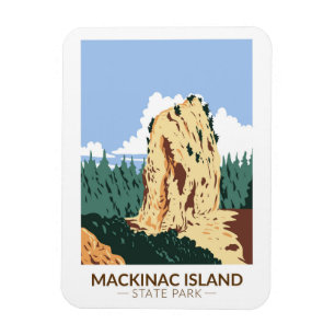 Íman Mackinac Island State Park Michigan Sugar Loaf